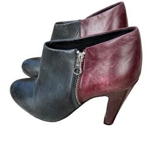 SEE BY CHLOE two tone booties with heel and side zipper size 6.5 (36.5 EU) women